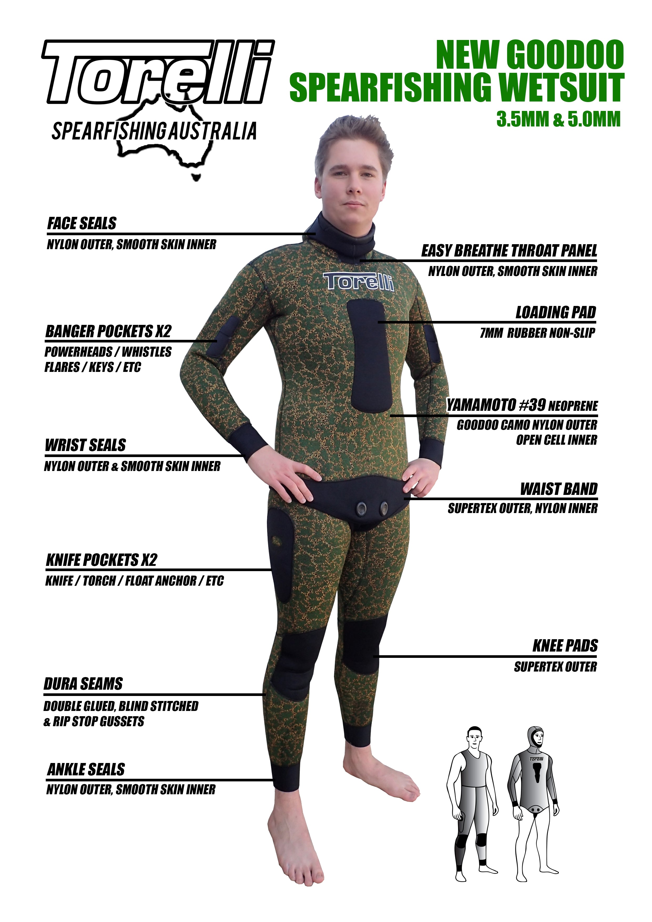Mens 5.0mm Goodoo Wetsuit